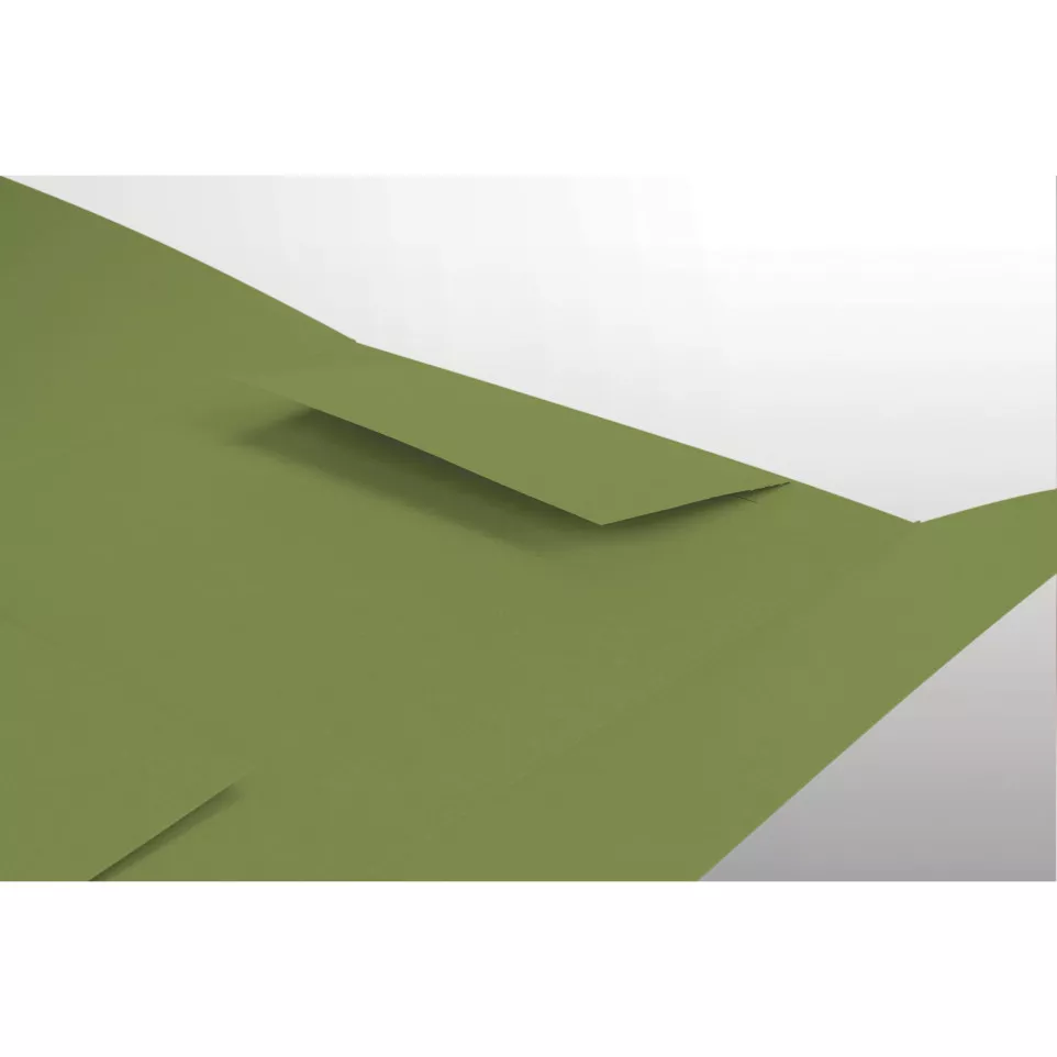 Map met kleppen recycled A4 groen-/ St.