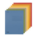 Map met kleppen recycled A4 blauw-/ St.