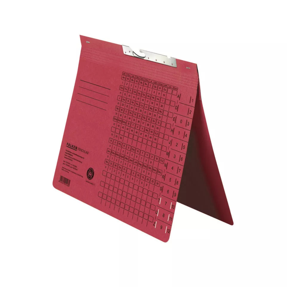 Pendelmap A4 2 HL perfo rood-/ St.