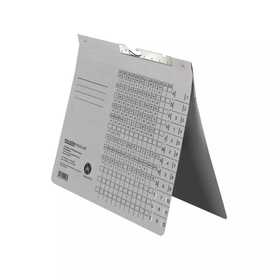 Pendelmap A4 2 HL perfo grijs-/ St.