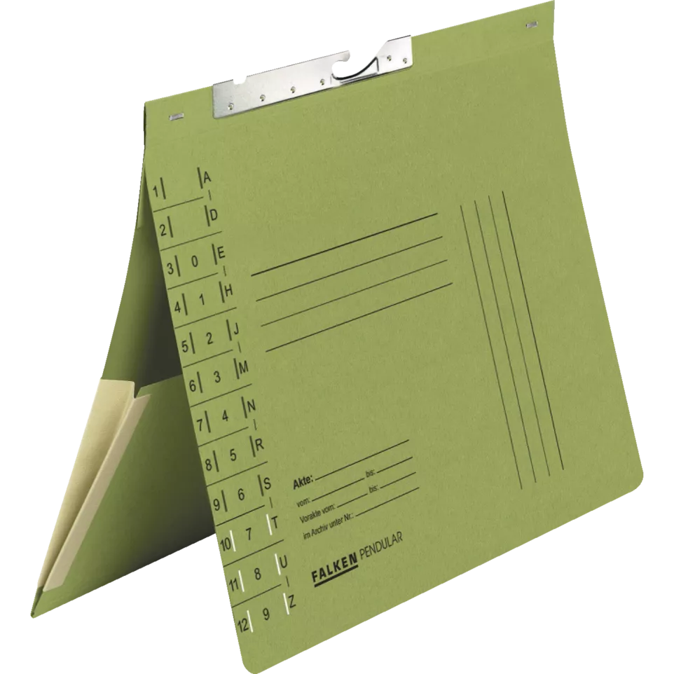 Pendel flat files wi-th pocket green...