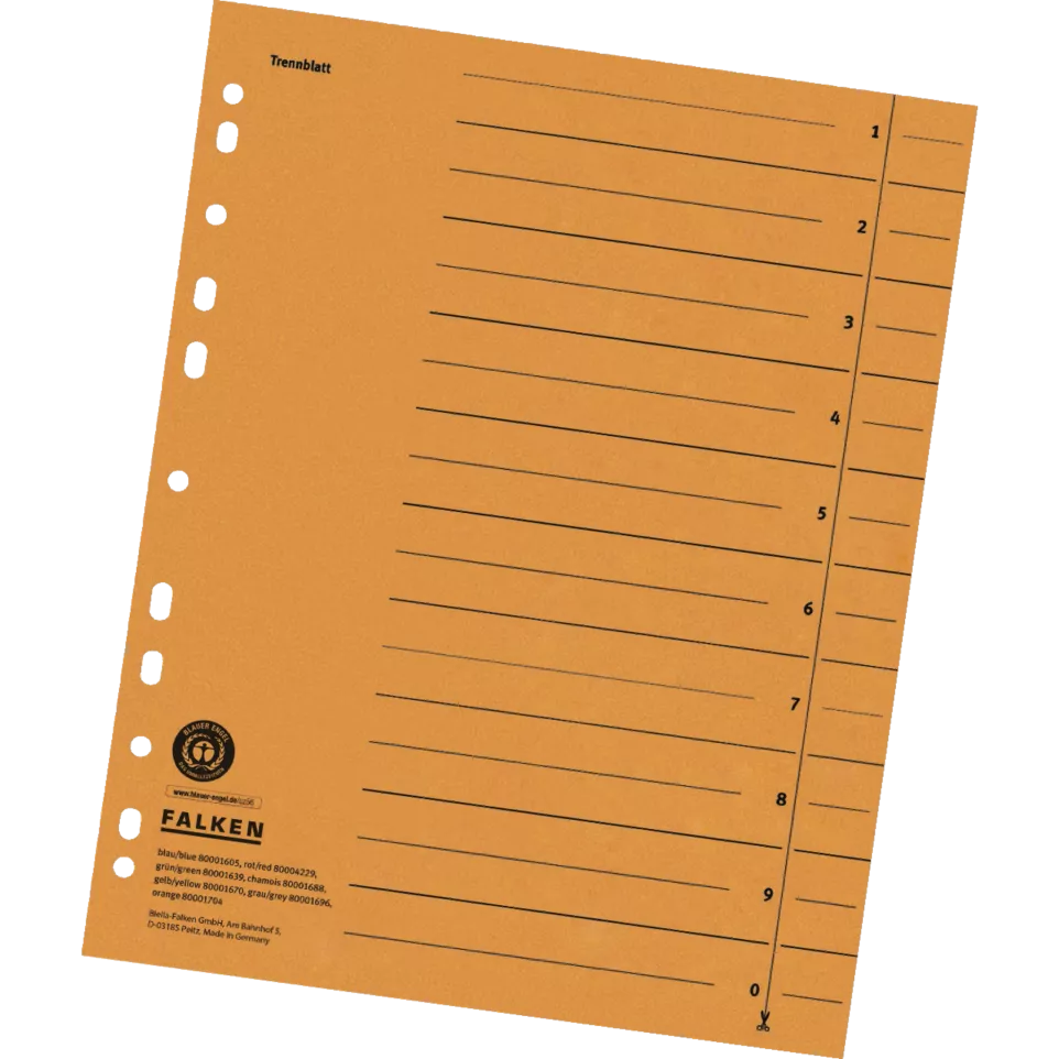 Tabbladen A4 oranje-/ St.