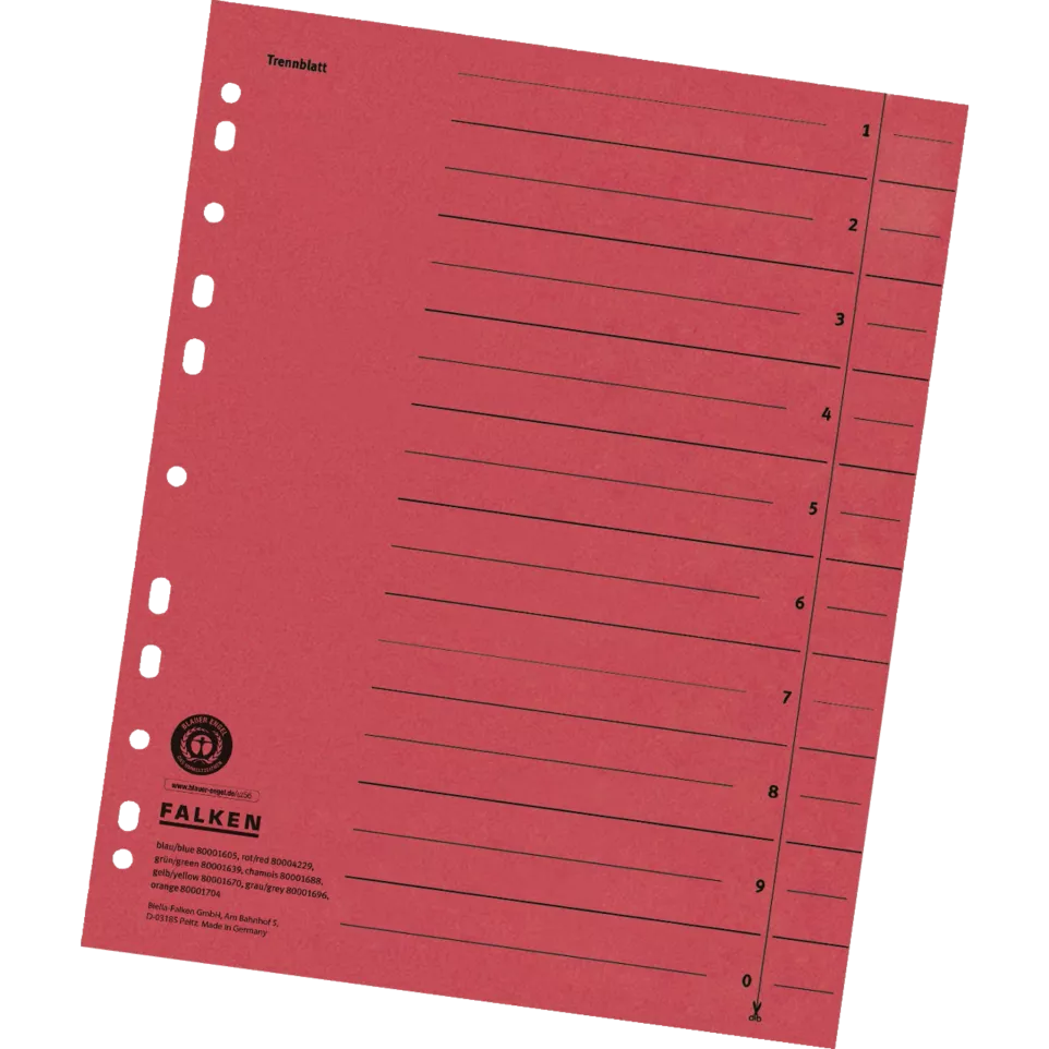 Intercalaires en carte recyclée -...