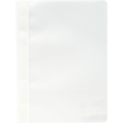 Snelhechtmappen standaard PP A4 wit-/ St.