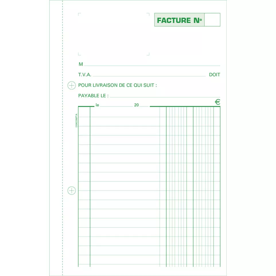 MANIFOLD FACTURE 21/13,5  50D A.-/ Pc.