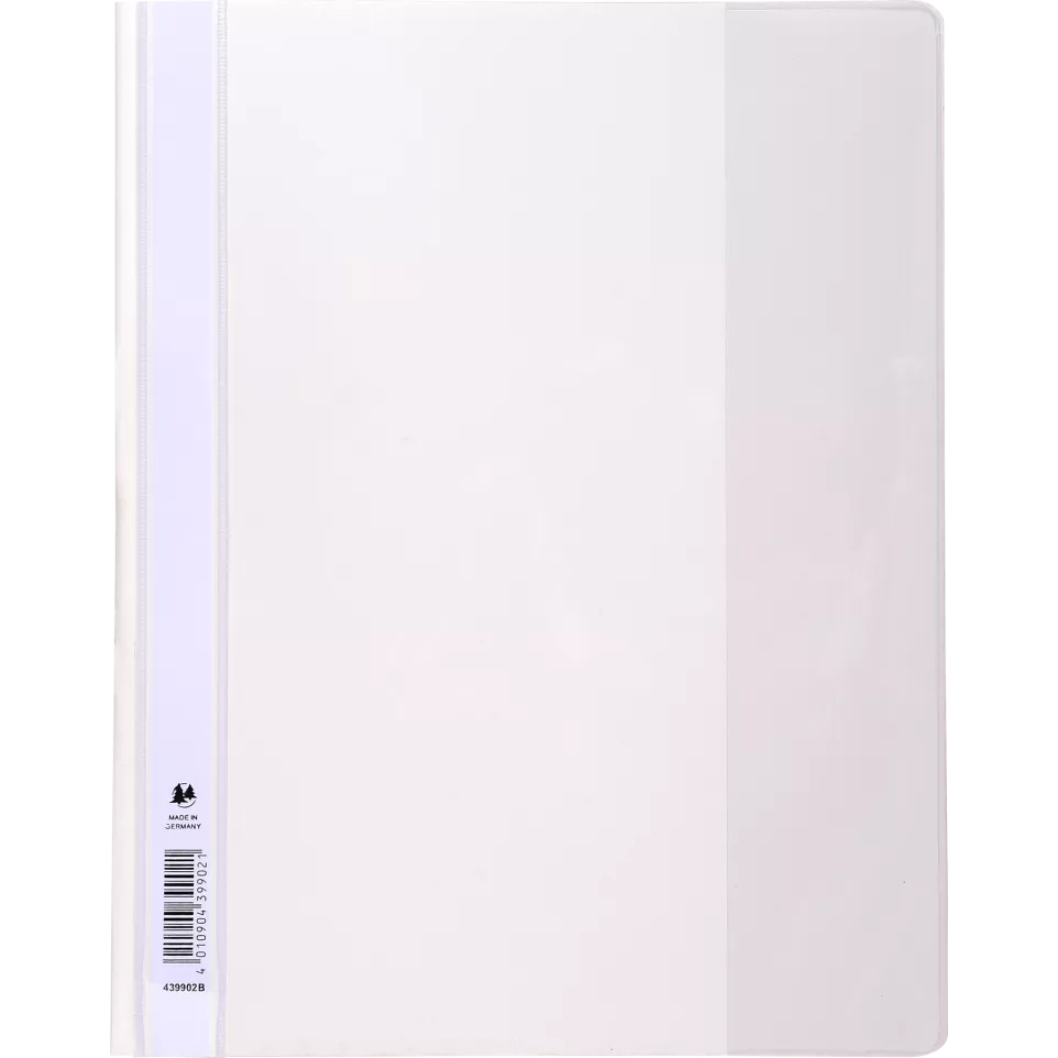 Snelhechtmappen Premium PVC A4 wit-/ St.