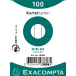 Pk100 Exa Rec Card 7.4x10.5cm Lined Wht/ Pc.