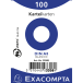 Pk100 Exa Rec Card 5.5x7.4cm Plain White/ Pc.