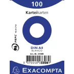 Pk100 Exa Rec Card 5.5x7.4cm Plain White/ Pc.