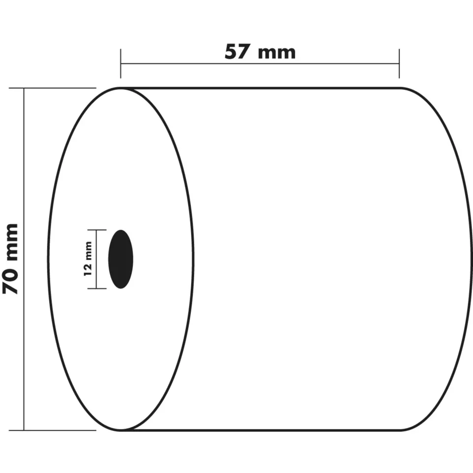 Rol 1 voud offset 60g 57x70x12-/ St.