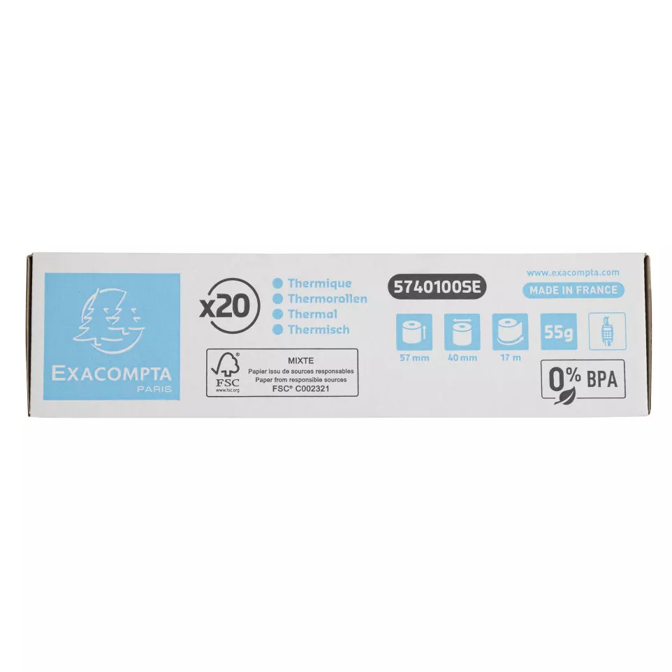 Exacompta Ref: 5740100SE - 57 x 40mm,...