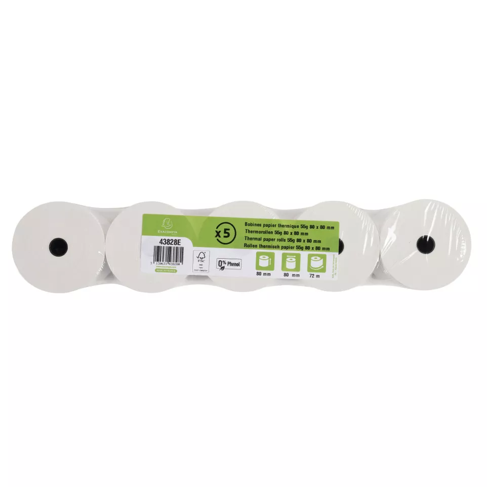 Bobine pour tickets de caisse 80x70m...