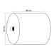 Exacompta Ref: 43828E - 80 x 70mm, 48gsm Thermal Paper Receipt Till Rolls, For Cash Registers, Tills, EPOS, POS Terminal Card Pa