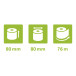 Exacompta Ref: 43818E - 80 x 72mm, 48gsm Thermal Paper Receipt Till Rolls, For Cash Registers, Tills, EPOS, POS Terminal Card Pa