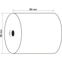 Exacompta Ref: 43816E - 80 x 72mm, 48gsm Thermal Paper Receipt Till Rolls, For Cash Registers, Tills, EPOS, POS Terminal Card Pa
