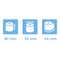 Exacompta Ref: 43804E - 80 x 56mm, 48gsm Thermal Paper Receipt Till Rolls, For Cash Registers, Weighing Scales, EPOS, POS Paymen