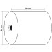 Exacompta Ref: 43706E - 80 x 70mm, 48gsm Thermal Paper Receipt Till Rolls, For Cash Registers, Tills, EPOS, POS Terminal Card Pa