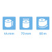 Exacompta Ref: 42150E - 44 x 70mm, 55gsm Thermal Paper Receipt Till Rolls, For Cash Registers, Tills, EPOS, POS Terminal Card Pa