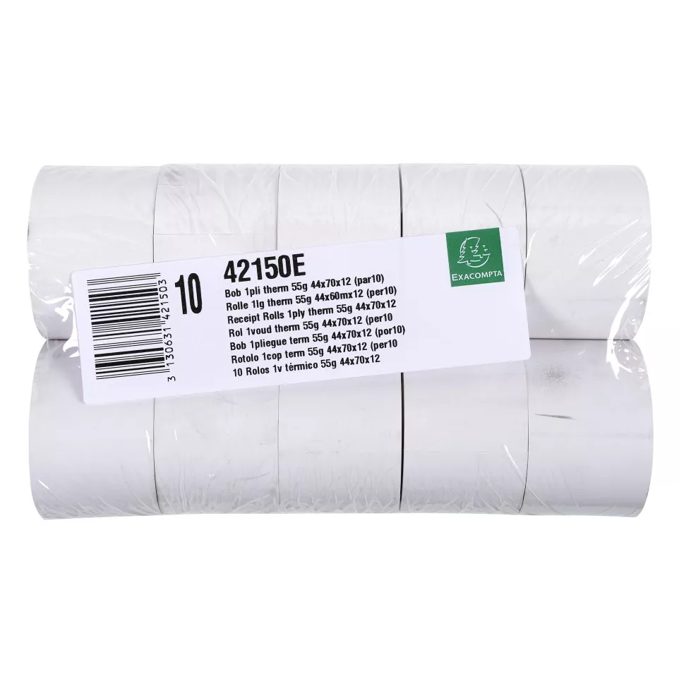 Bobine pour tickets de caisse 44x70mm...