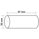 Bobine sans mandrin pour machines à calculer 57x25 mm - 1 pli offset extra-blanc 60g/m2./ Pce