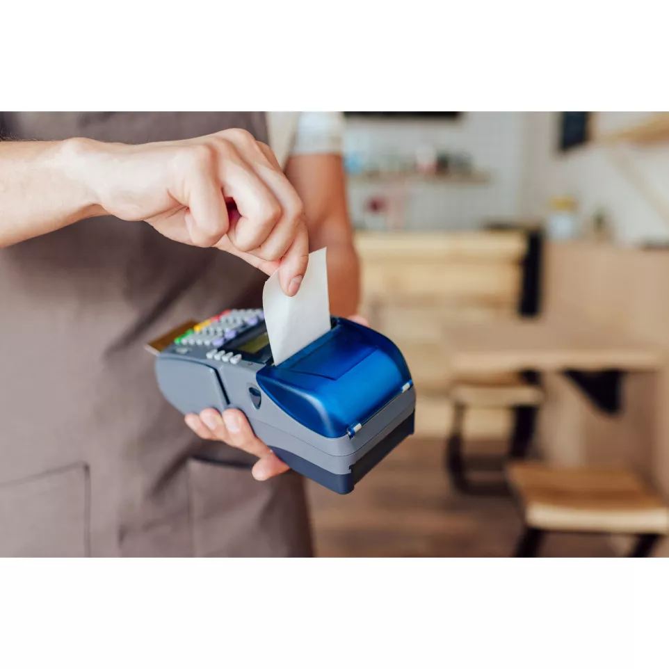 Bobine pour tickets de carte bancaire...