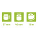 Exacompta Ref: 40753E - 57 x 40mm, 55gsm Thermal Paper Receipt Till Rolls, For PDQ Credit Card Machines, Card Readers, EPOS, POS