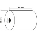Bobine pour machine à calculer 57x50 mm - 1 pli offset extra-blanc 60g/m2./ Pce