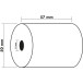 Exacompta Ref: 40346E - 57 x 50mm, 60gsm Calculator Paper Receipt Rolls, For Printing Calculators in Shops, Cafes, Offices, Home