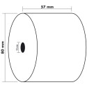 Exacompta Ref: 40340E - 57 x 80mm, 55gsm Thermal Paper Receipt Till Rolls, For Cash Registers, Weighing Scales, EPOS, POS Paymen