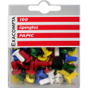 Boîte de 100 épingles Papic - Hauteur de pointe 7mm - 10mm de diamètre/ Pce