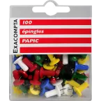 Boîte de 100 épingles Papic - Hauteur de pointe 7mm - 10mm de diamètre/ Pce