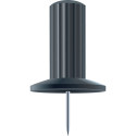 25 prikbordsp.Papic 10mm diam zwart-/ St.