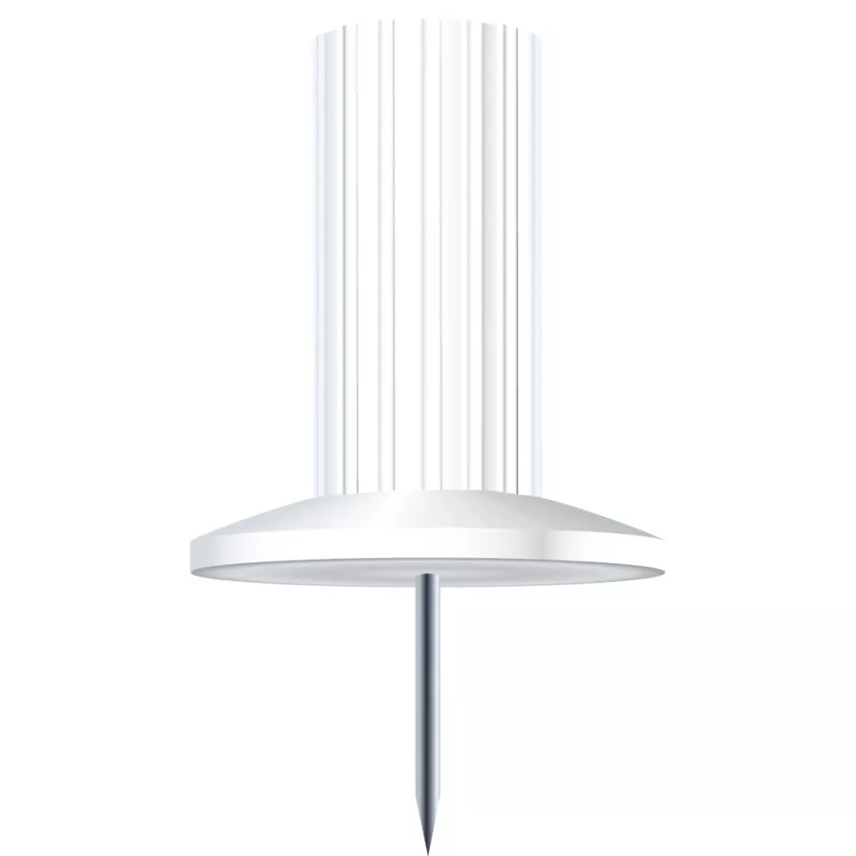 25 prikbordsp.Papic 10mm diam wit-/ St.