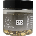 Boîte de 750 punaises en laiton - Hauteur de pointe 9mm - 9,5mm de diamètre/ Pce