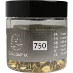 750 duimspijkers messing 9,5mm diam-/ St.