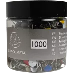 Exacompta Value Box of 1000 Metal Drawing Pins/ Pc.