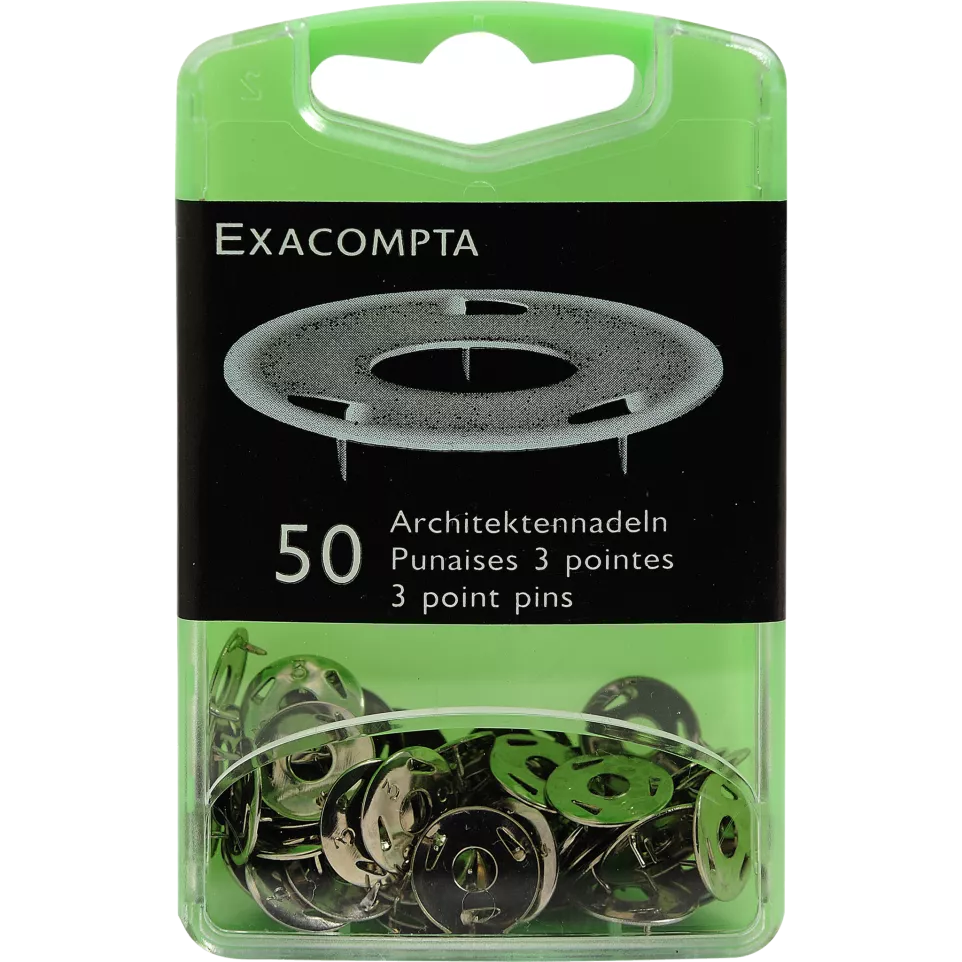 Box 50 3 Point Pins 12mm/ Pc.