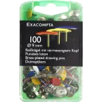 Exacompta Flat-Head Drawing Pins/ Pc.