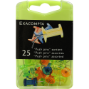 Boîte de 25 épingles Push Pins - Hauteur de pointe 7mm - 10mm de diamètre/ Pce