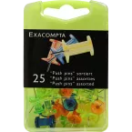 Boîte de 25 épingles Push Pins - Hauteur de pointe 7mm - 10mm de diamètre/ Pce