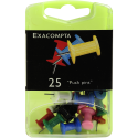 Boîte de 25 épingles Push Pins - Hauteur de pointe 7mm - 10mm de diamètre/ Pce