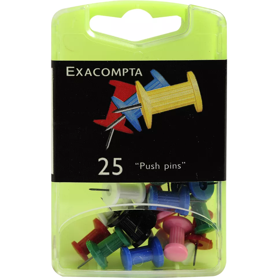 25 prikbordsp. Push-Pins 10mm diam...