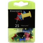 Boîte de 25 épingles Push Pins - Hauteur de pointe 7mm - 10mm de diamètre/ Pce