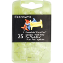 Boîte de 25 épingles Push Pins - Hauteur de pointe 7mm - 10mm de diamètre/ Pce