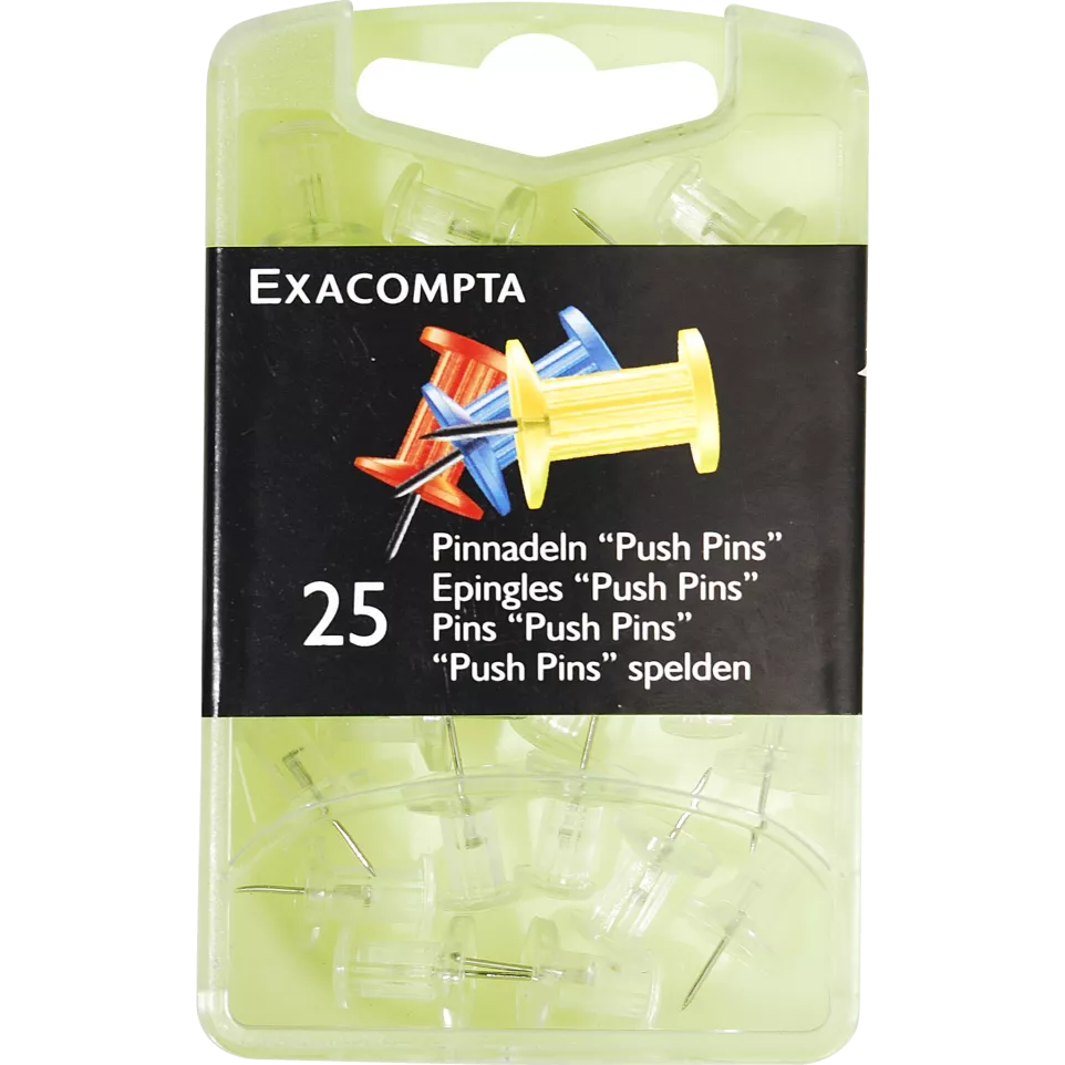 25 prikbordsp. Push-Pins 10mm diam...