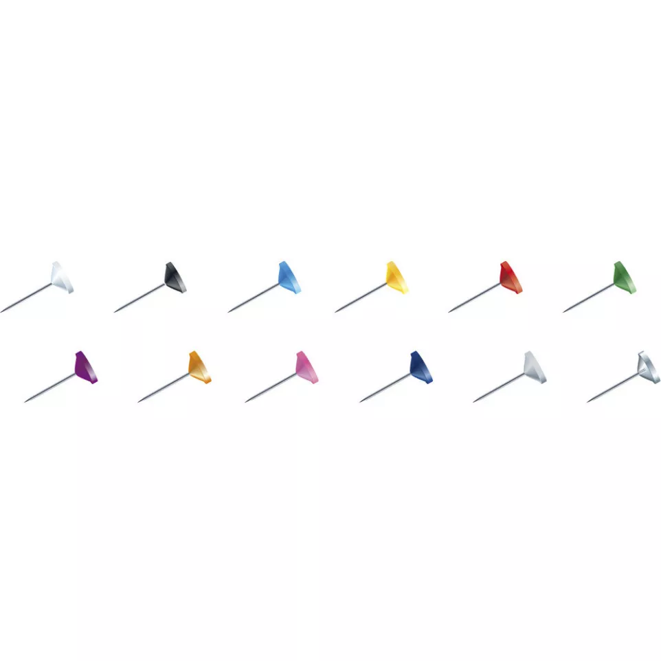 Exacompta Small Flat-Headed Pins (Box...