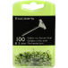 Boîte de 100 épingles à tête plate unie - Hauteur de pointe 8mm - 5mm de diamètre/ Pce