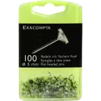 Exacompta Small Flat-Headed Pins (Box of 100)/ Pc.