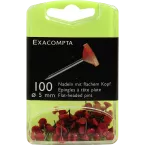 Boîte de 100 épingles à tête plate unie - Hauteur de pointe 8mm - 5mm de diamètre/ Pce