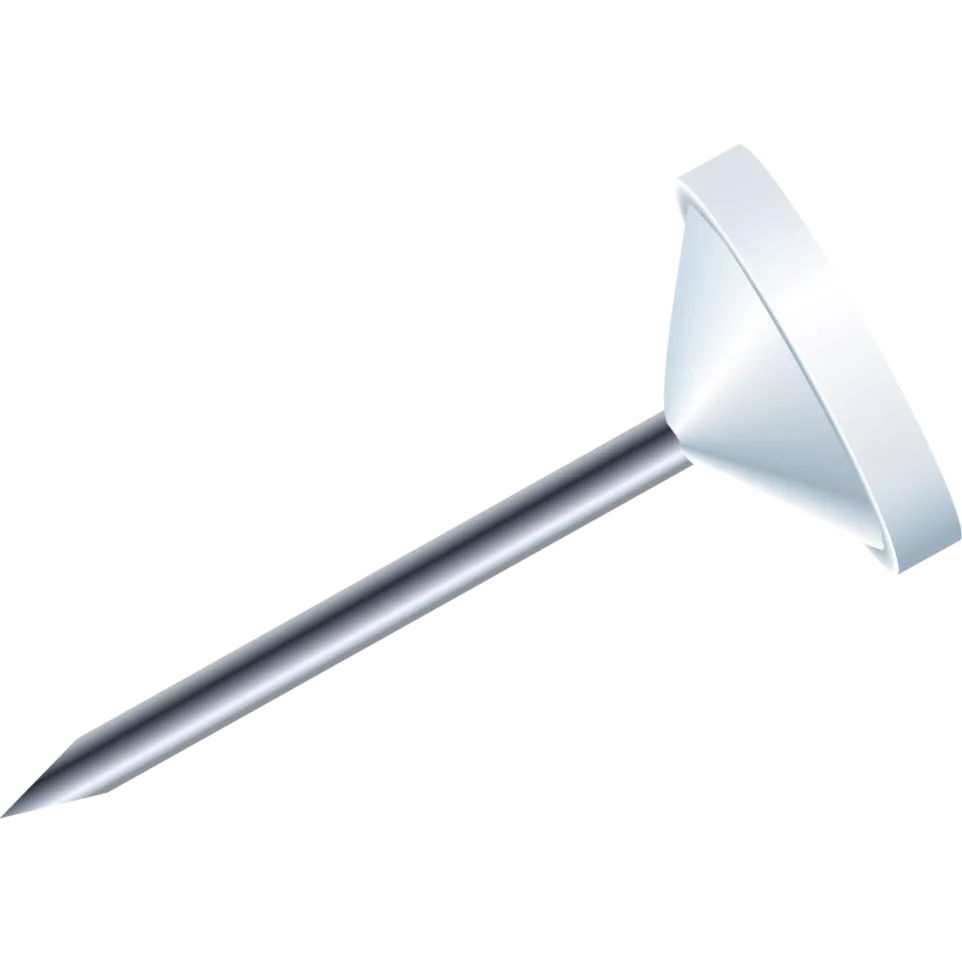 100 plat prikbordsp.-uni 8mm 5mmdiam...